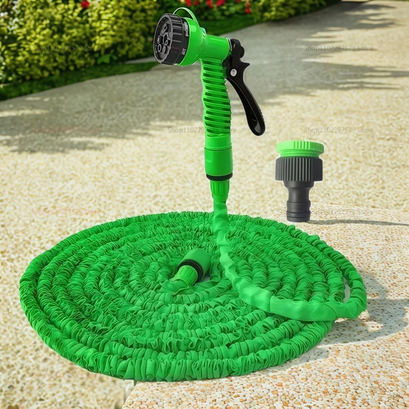 25FT-125FT توسيع خرطوم سحري حديقة المنزل سقي أنابيب المياه ارتفاع ضغط غسيل السيارات تنظيف مدفع المياه لوازم البستنة