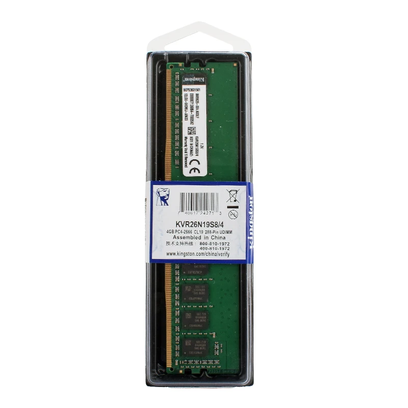Kingston Memoria Ram DDR4 4GB 8GB 16GB 3200MHz 2666MHz 2400MHz 2133MHz Desktop Memory 288Pin 1.2V DIMM PC4-21300 25600 DDR4 RAM