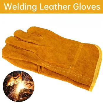 Guanti da lavoro Lavoratori in pelle di pecora Lavoro Saldatura Protezione di sicurezza Giardino Sport Moto Driver Guanti resistenti all'usura