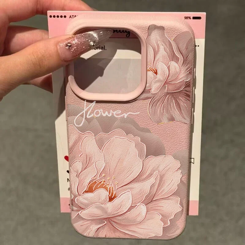 Retro Floral Soft Phone Case - Vibrant Vintage Flower Design Cover