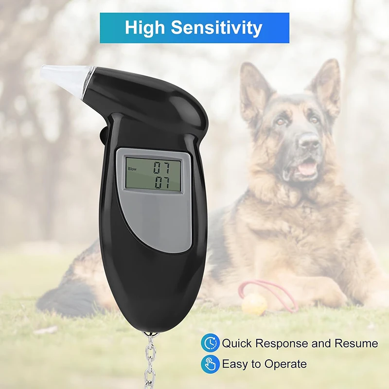 Portable Digital Display Alcohol Detector Breathalyzer Police Alcotester Backlight LCD Display breathlyzer alcohol tester alcohol tester breath alcohol tester