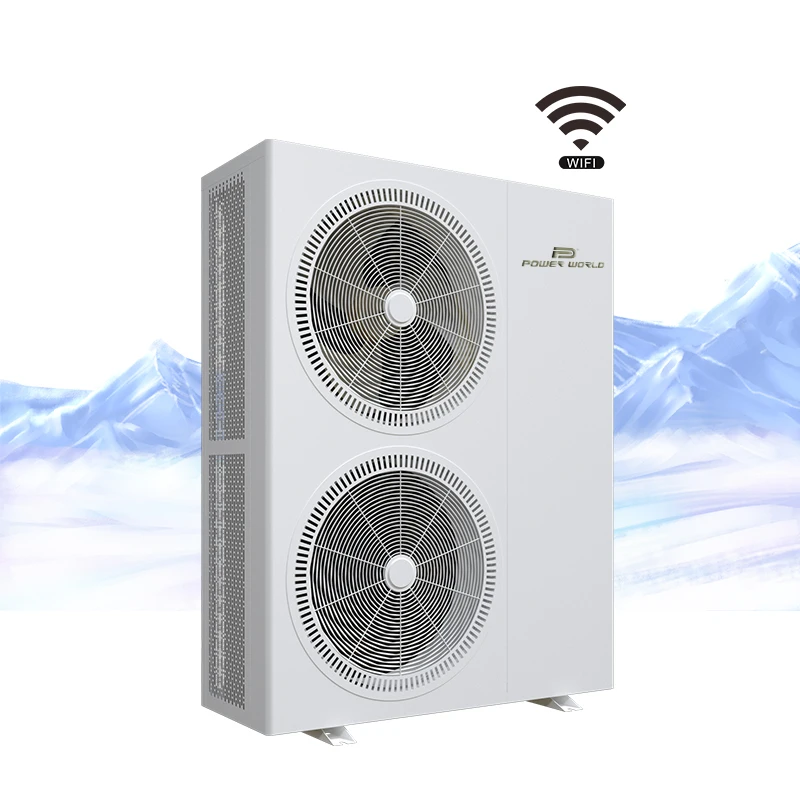 Inverter penuh 18kW sampai 24kW, pompa panas udara ke Air EVI untuk suhu rendah-30 derajat