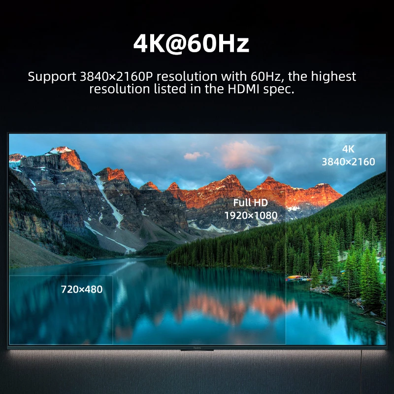 Ultra HD 4K USB-C to HDMI Cable with 60Hz Support
