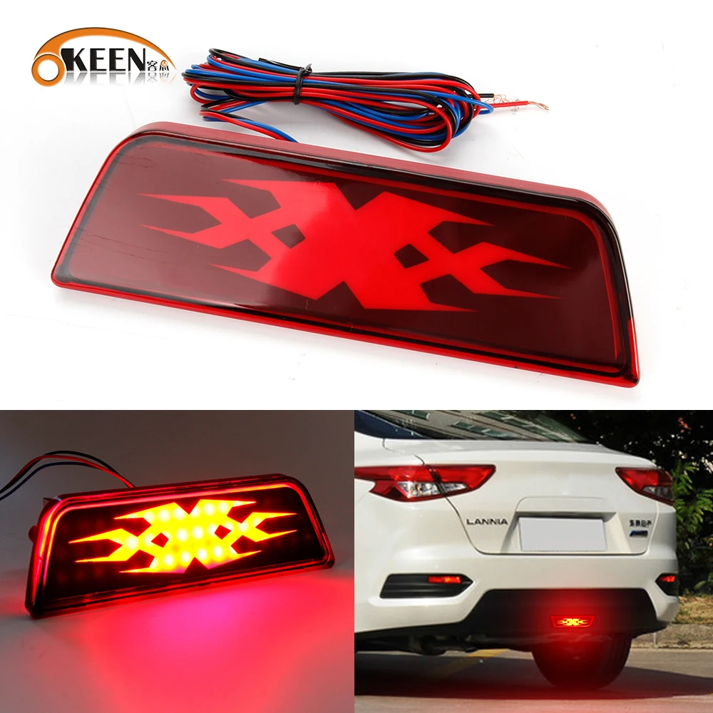 

1Pcs LED Pilot Light For Nissan Serie 2015-2022 Start-scan Car Brake Warning Signal Strobe Lamp 12V Rear Taillight Daylight