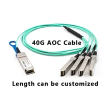 40G QSFP+ TO 4*10SFP+ OM3 850nm AOC 1M/2M/3m/4M 5M/6M/7M/8M/9M/10m Fiber Active Optical Cable For Data Center And Ethernet