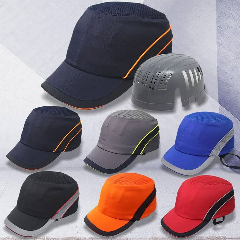 Breathable Lightweight Anti Impact Safety Hard Hat Baseball Cap Helmets