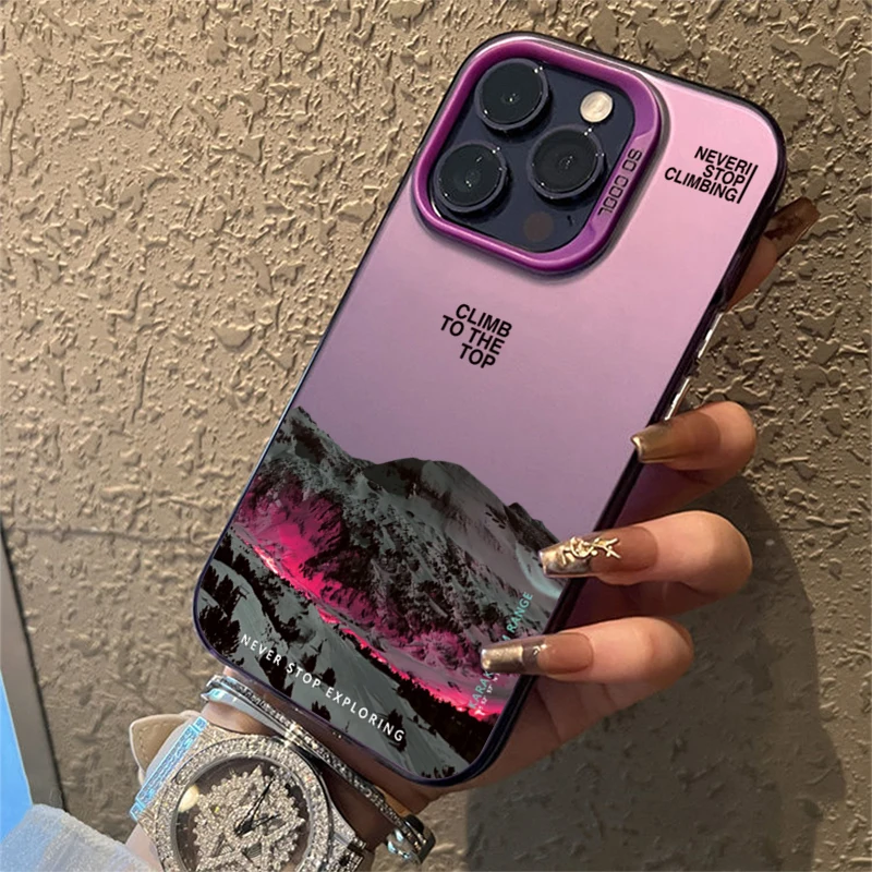 Snow Mountain Silver Phone Case - Image 6