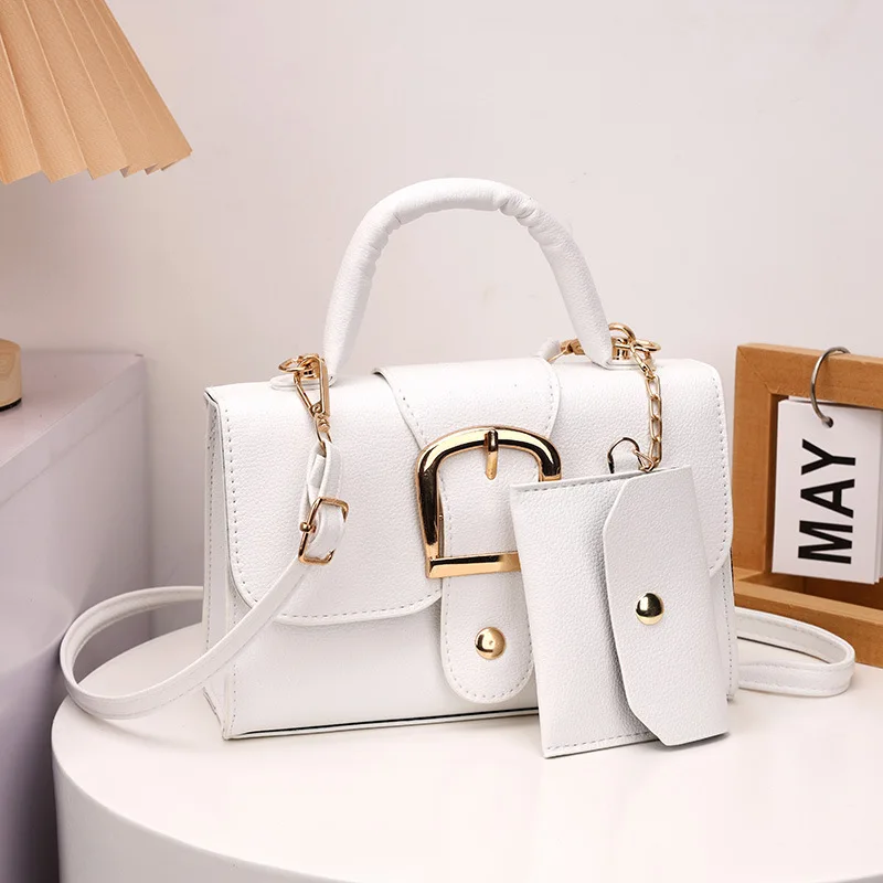 Borse a tracolla quadrate alla moda per donna, borsette e portamonete piccoli, borse a tracolla in pelle PU per uso quotidiano, pendolarismo, regali - immagine 2