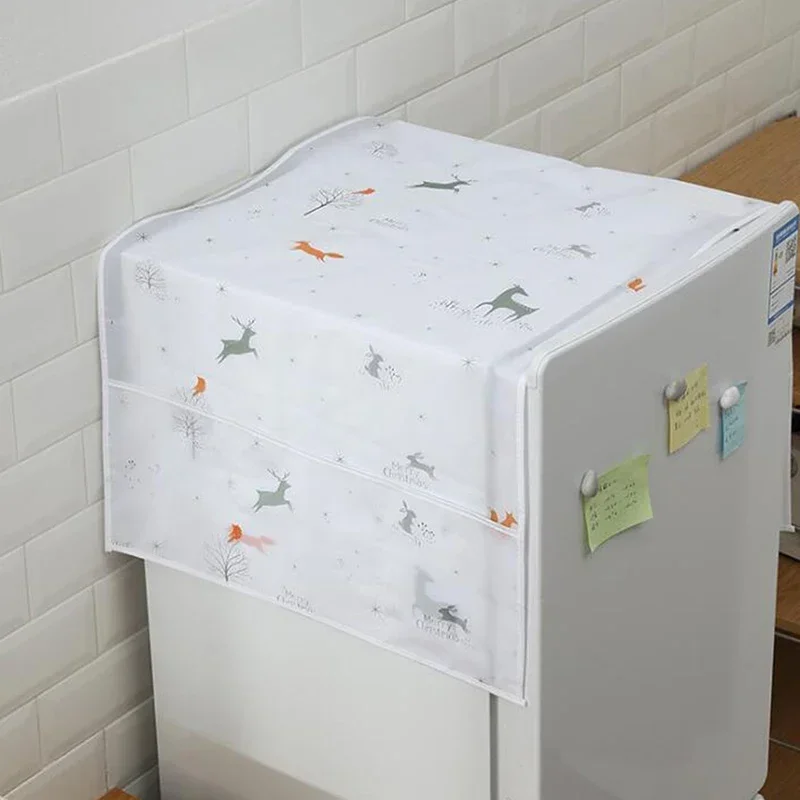 Dust Cover Multipurpose Washing Machine Cover Refrigerator Pocket Dust Proof Cover