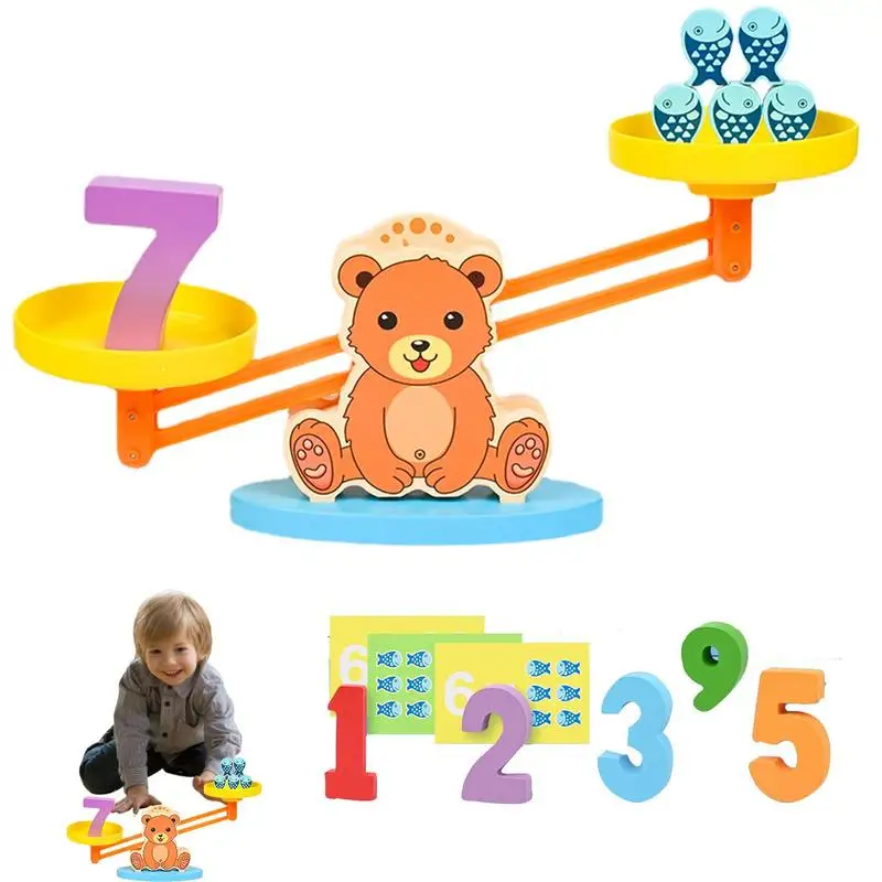 

Counting Balance Toy Bear Design Kindergarten Math Games Kindergarten Math Games Number Learning Toys Fish Balance Scale For