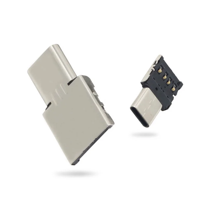 1/5pcs Type C to USB Adapter 2.0 Micro USB Male to USB  A Female Data OTG Connector For Samsung Xiaomi Huawei Type USB C Devices