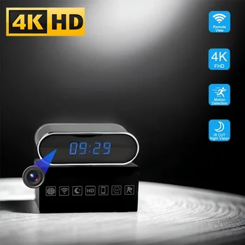 Nuova versione aggiornata, mini telecamera FHD 4K, chiarezza migliorata, visione notturna a infrarossi, rilevamento mobile, visualizzazione remota WIFI