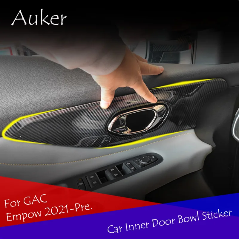 

For GAC Empow 2021 2022 2023 Car Interior Door Handrail Frame Cover Trim Bezel Sticker Car-styling Accories Inner Bowl