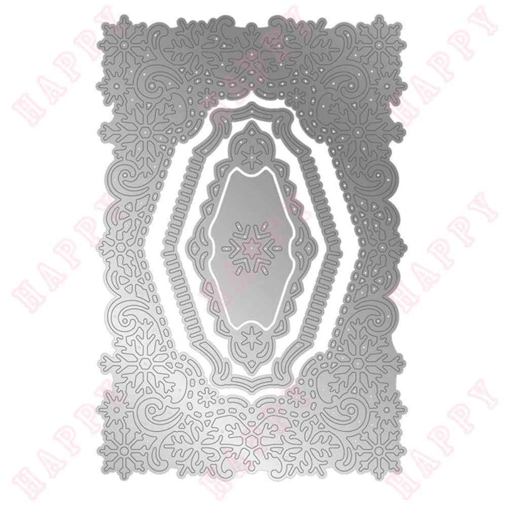 

Christmas Night Metal Cutting Dies Sparkling Snowflakes Diary Scrapbook Decoration Embossing Paper Craft Knife Mould Blade Punch