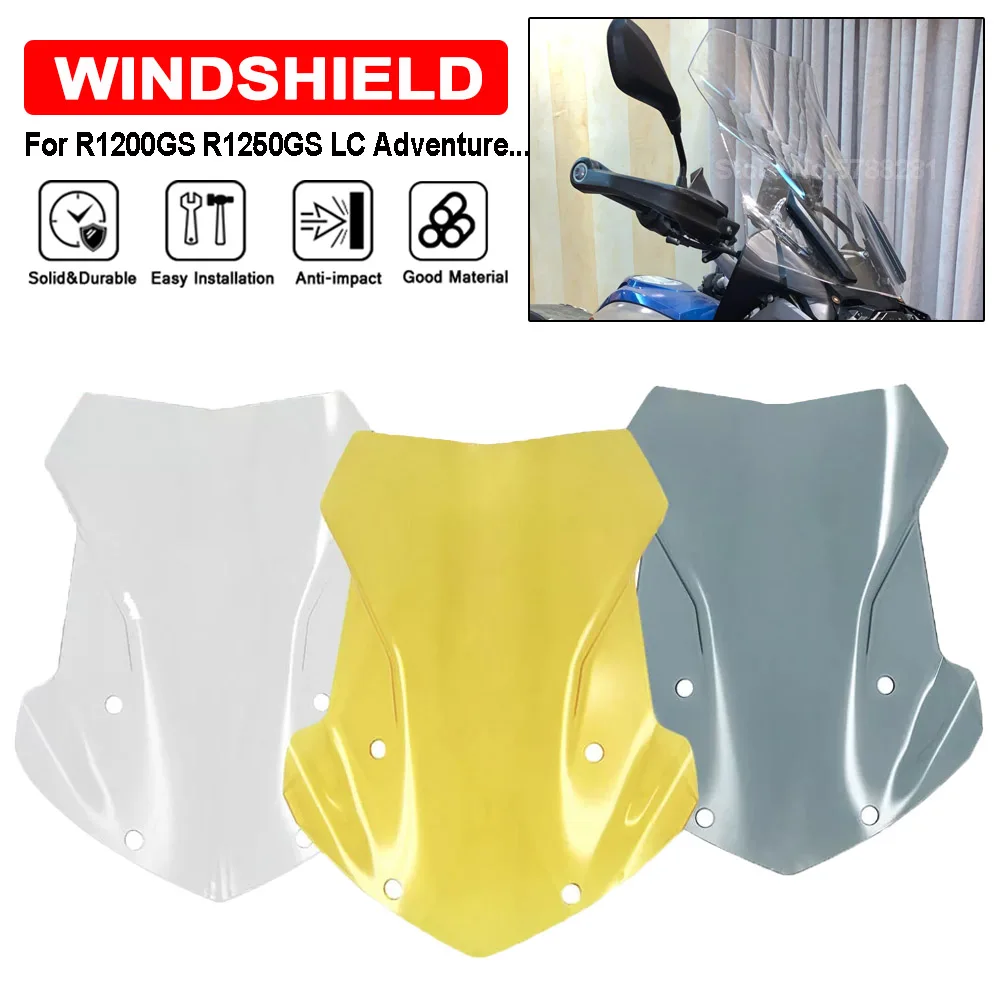 

Windscreen Windshield For BMW R1250GS Adventure 2023 R1200GS 2013-2022 GS R1200 R1250 ADV Motorcycle Wind Deflector Protector