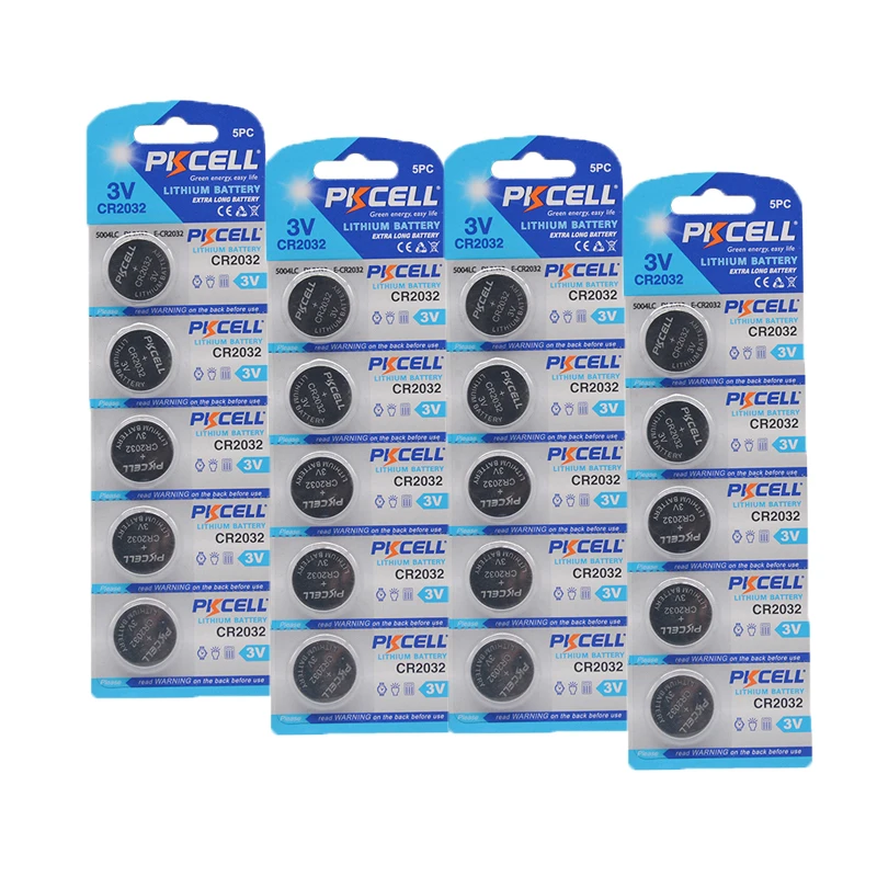 Литиевые кнопочные батарейки PKCELL 3 в CR 2032 ECR2032 10 шт. CR2032 ...