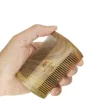 Gracemen 100% Wooden Beard Comb Double Sides for Men Anti-Static Wood Hair/Mustache with PU Leather Case and Great Gift to Man 6