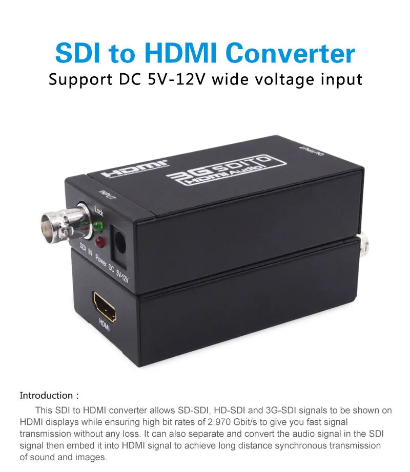 ̴ HD 3G SDI to HDMI  ,  HDTV  ũ , 1080P HD-SDI, 3G-SDI to HDMI HD 3G