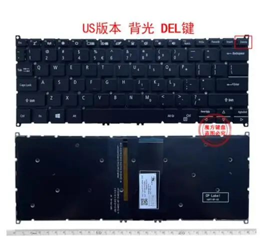 

Новая клавиатура для ноутбука Acer Swift3 S40-20 SF313-51 SF313-52 A514-52 A514-52G A514-52K N18H2 US (клавиша для удаления)
