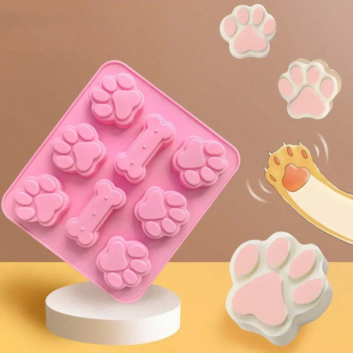 Cat Claw Bone Mold 3D Silicone Mold