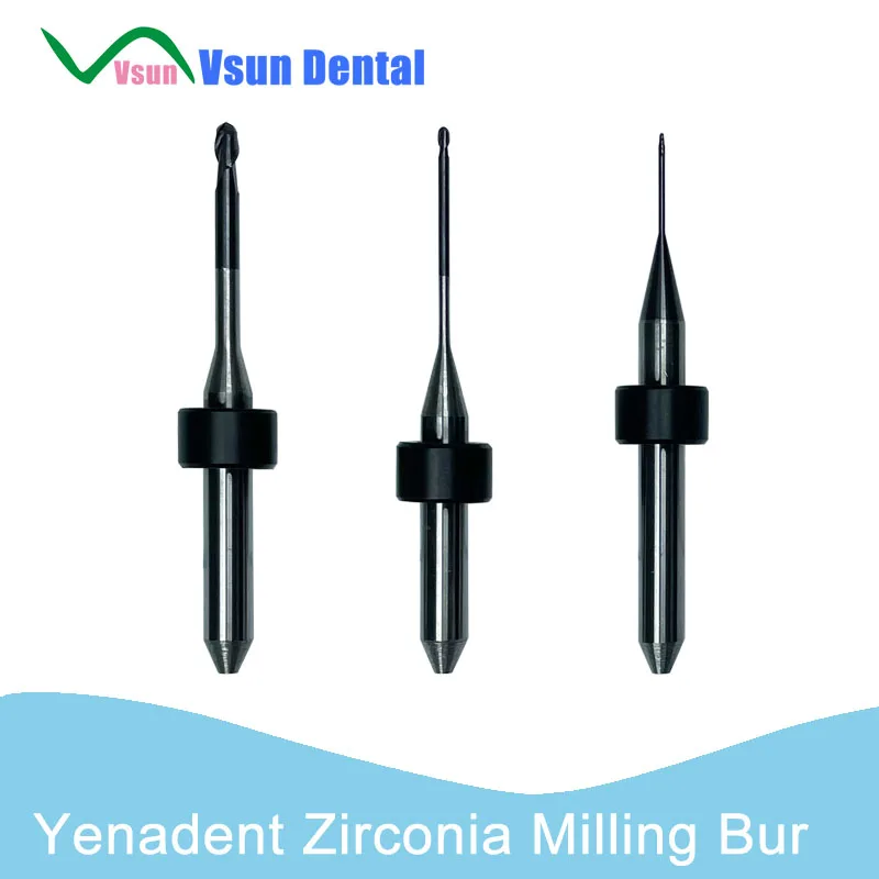 

Yenadent Zirconia DC DLC Dental Laboratory Tools CADCAM Milling Burs Cutters for Lab Materials Diamond and Like Coating