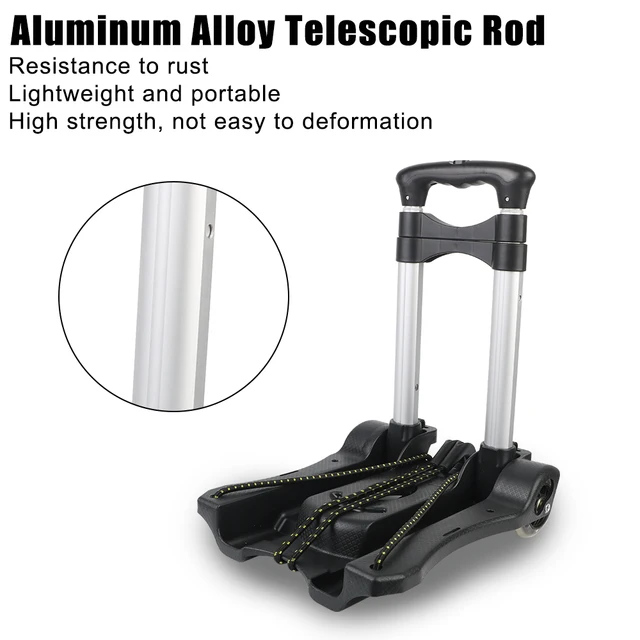 Kétkerekű Kocsi Összecsukható Poggyászkocsi Barrow 35 Kg Hordozható Otthoni Utazáshoz, Nagy Teherbírású Kézzsák - Image 3