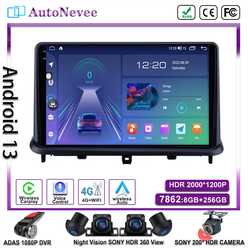 

Android 13 FOR Changan Alsvin V7 2014 - 2018 Head Unit Screen Multimedia Head Unit Car Player GPS Stereo Navigation Auto Radio
