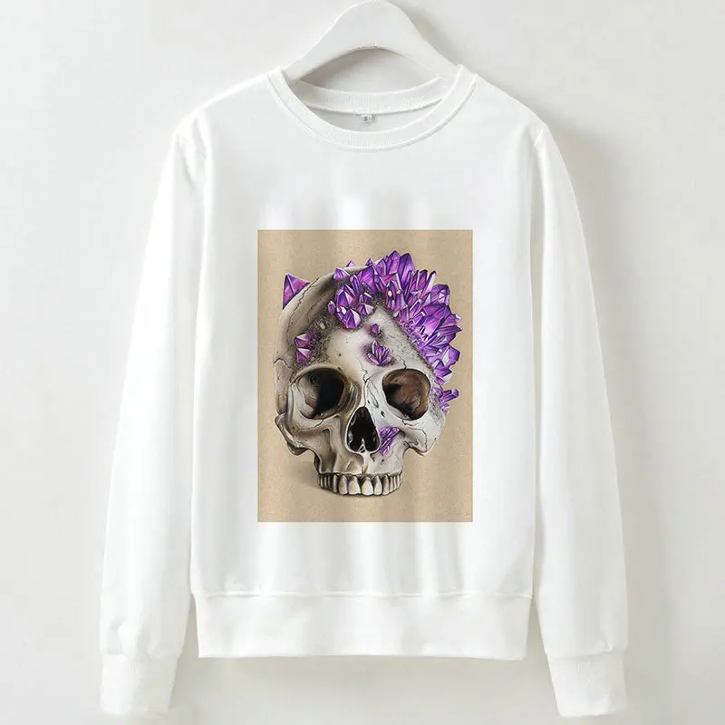 

Burst Round Neck Women's Europe and The United States Long Sleeve Abstract Printed Hoodie Sweatshirts Aesthetic Clothes