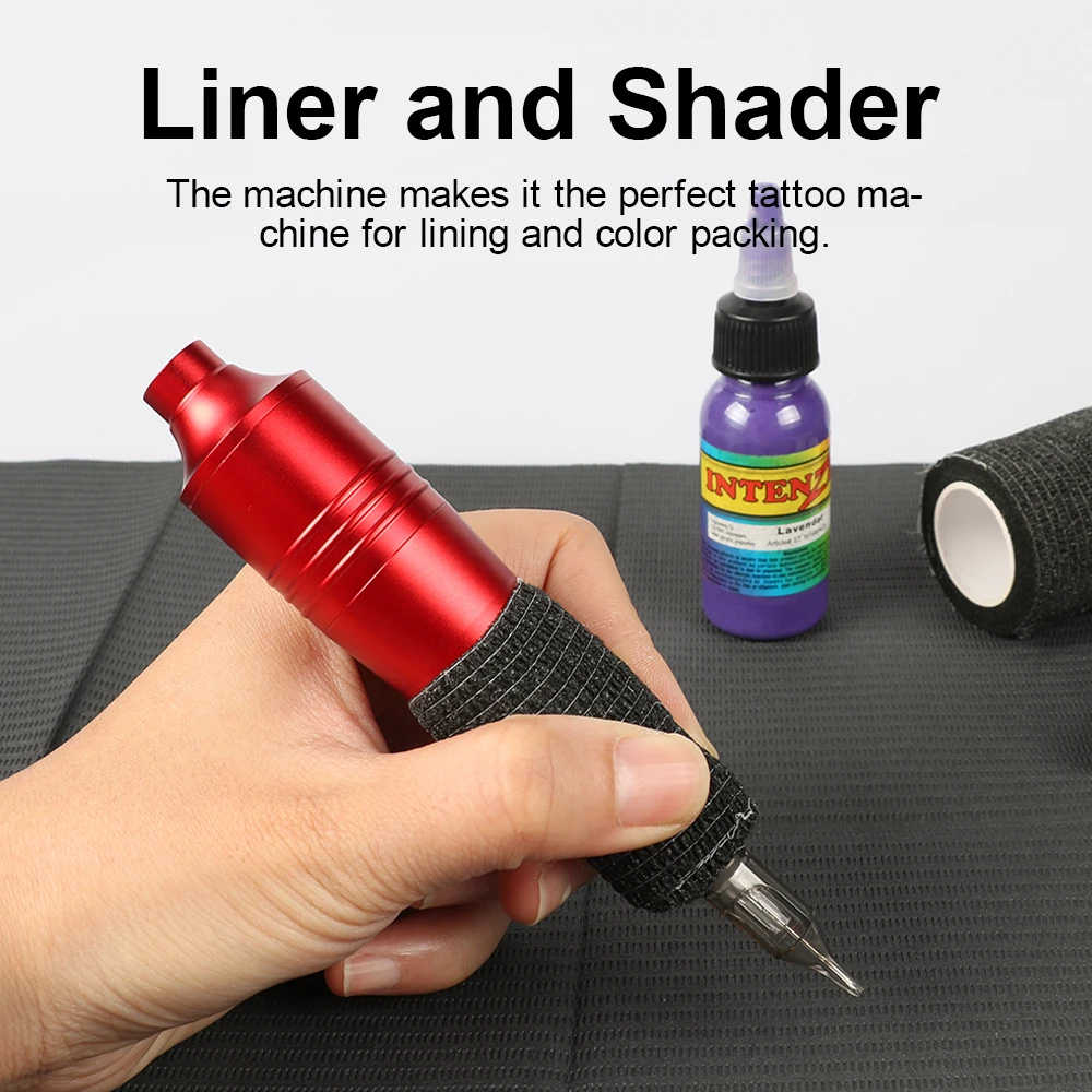Tattoo Machine Kit Digital Screen Tattoo Power Supply Pen Ink Set Permanent Makeup Machine with 5pc Cartridge Needles Set