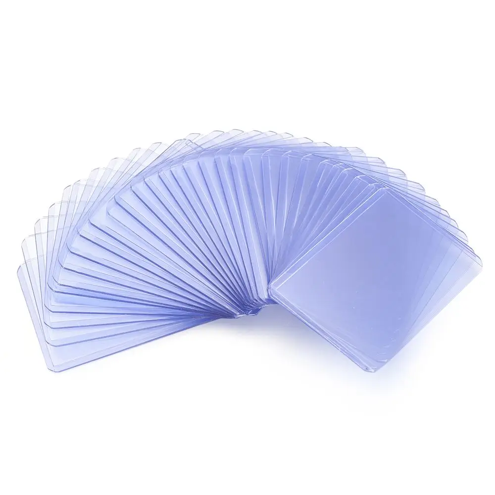 Rigid collectible plastic basketball sports cards trading card transparent card holder sleeves 10 pcs