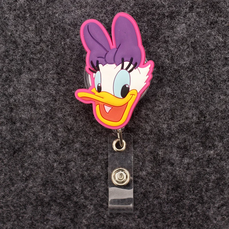 Mickey Minnie Donald Daisy Badge Reel Nurse Workers ID Holder Retractable Name Card Holder Accessory retractable badge reel badge holder retractable id tag retractable id lanyard