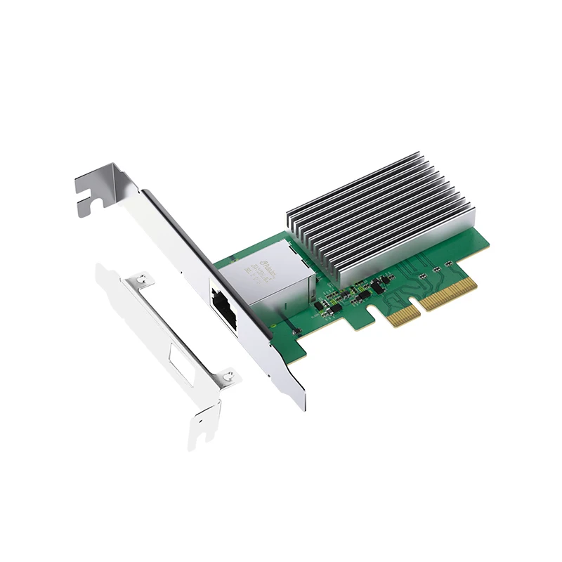XikeStor 10G 기가비트 이더넷 PCIe x4 데스크탑 네트워크 어댑터 서버 유선 네트워크 카드, 1G/2.5G/5G/10G 속도 지원