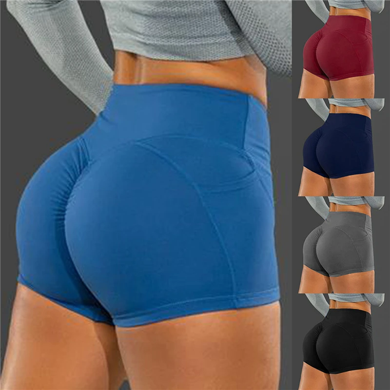 

Women Workout Fitness Shorts Seamless Biker Shorts Women High Waist Female Clothing Push Up Short Elasticity Breathable 2023