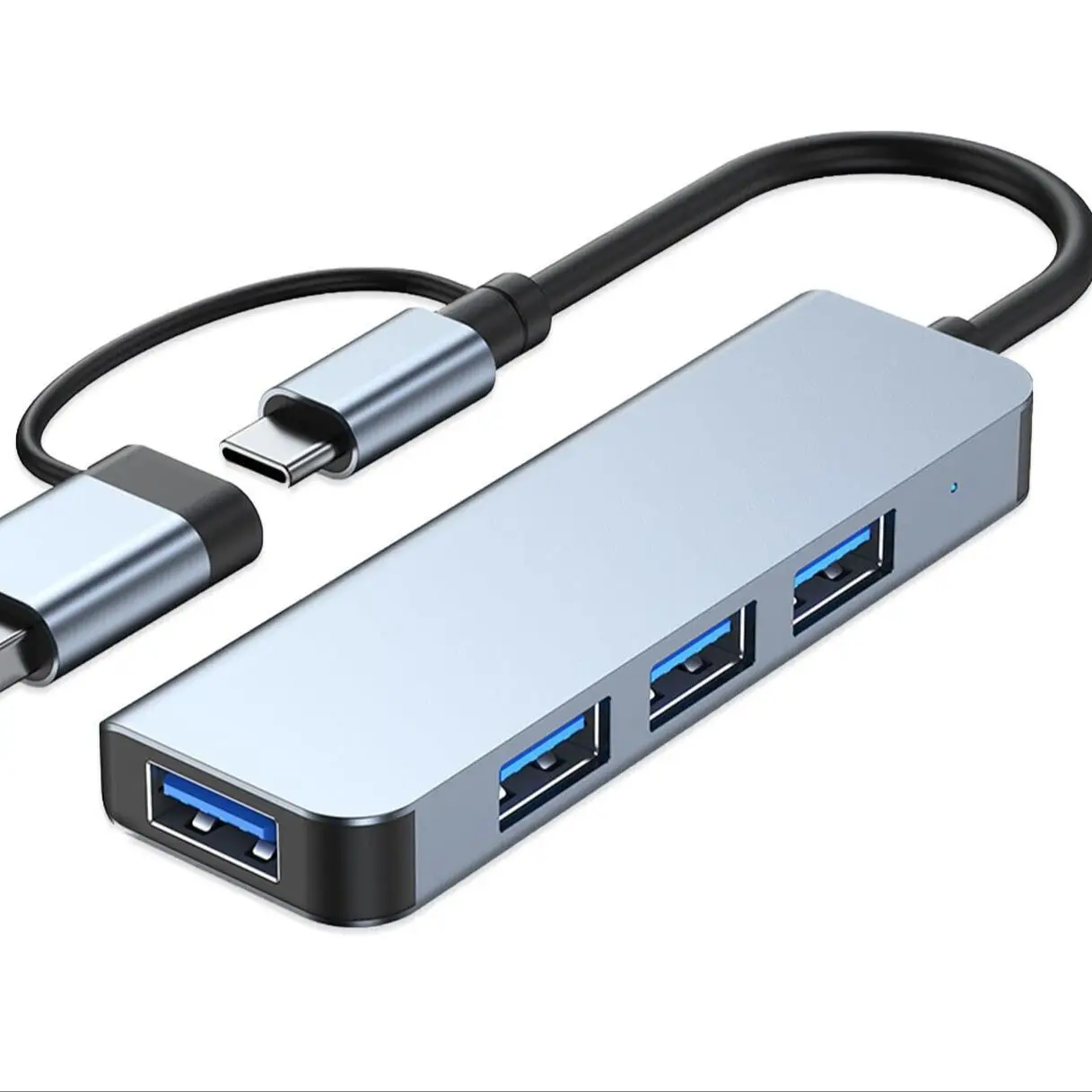 Macbook, Mac Pro/Mini, Imac, Ps4, Ps5, Laoptop Usb Hub 3.0 Con 4 Porte Usb C In Alluminio A Usb 3.0 Hub Usb Splitte