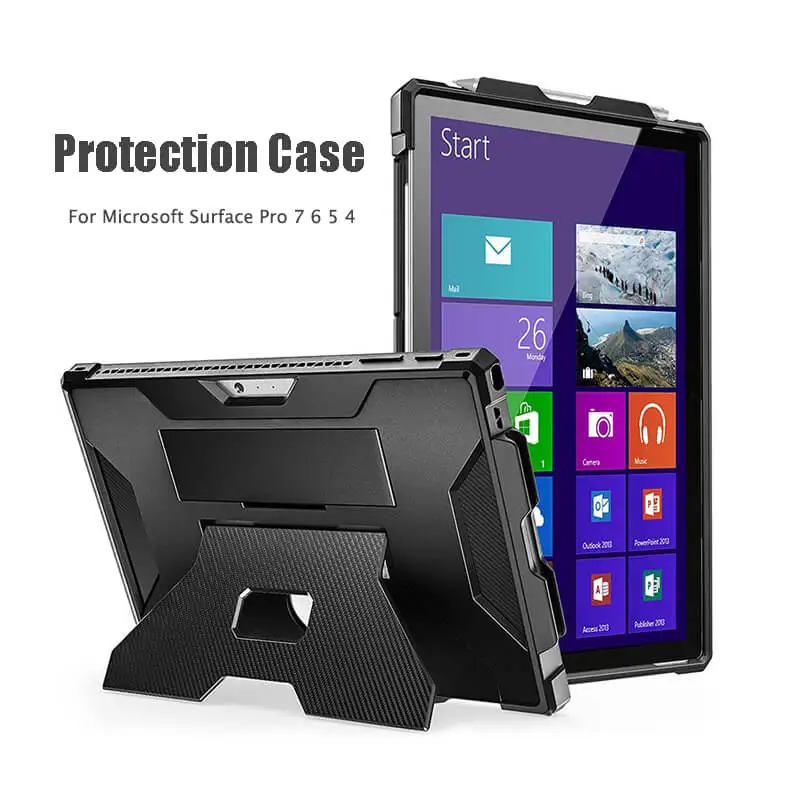 

12.3"Protective case For Microsoft Surface Pro 7/Pro 6/Pro 5/Pro 4 Tablet Full-Body Rugged Back Cover Stand Case With Pen Holder