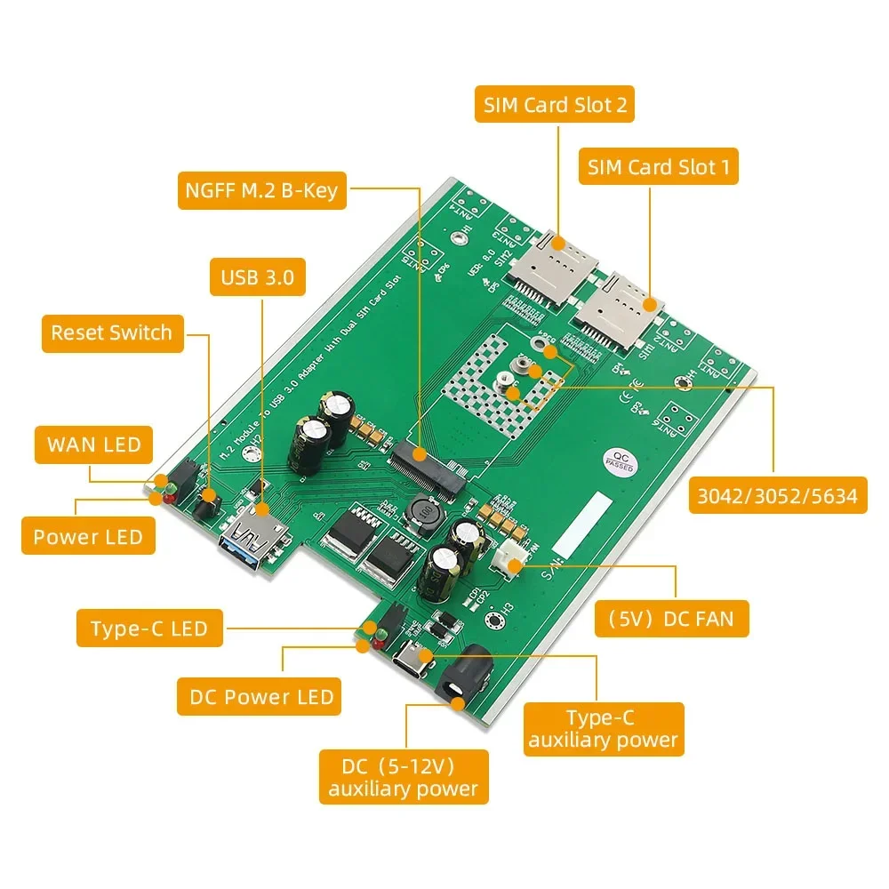 Рисунок 4 - Женский модем M.2 с модулем USB 3