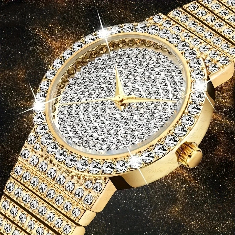 Women Diamond Watches Gold Watch Ladies Wrist Watches Luxury Brand Rhinestone Womens Bracelet Female Relogio Feminino