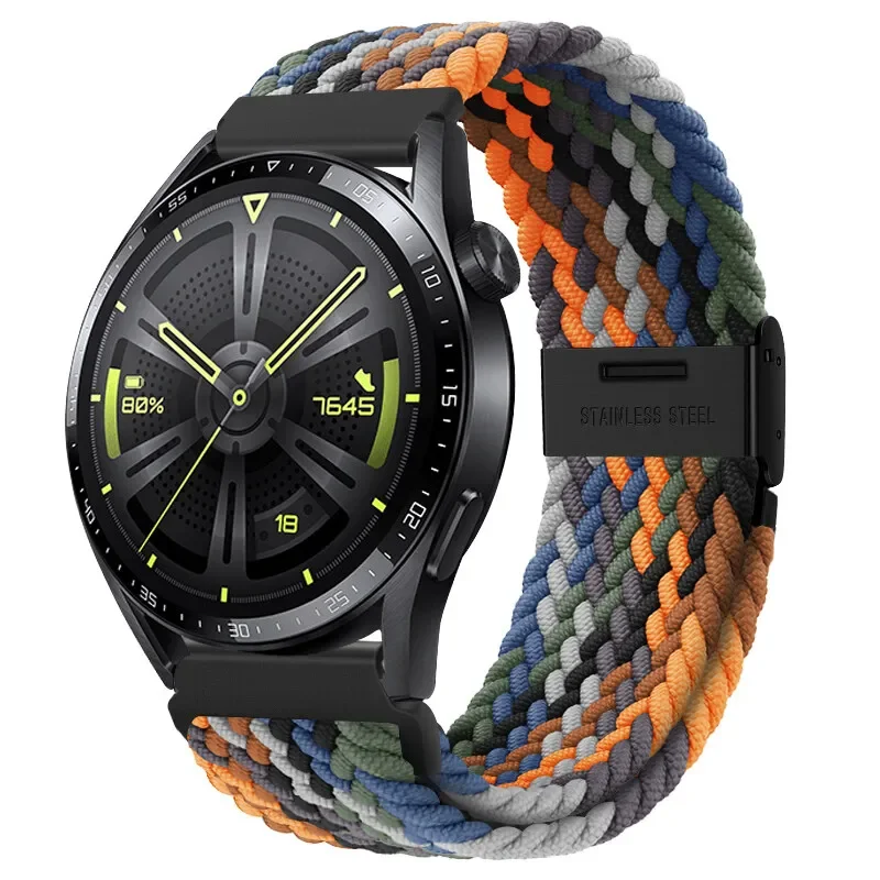 Braided Elastic Bracelet 20/22mm Smartwatch Strap