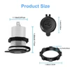 Quick Charge 3.0 Dual USB PD Car phone Charger Fast Charge Socket Aluminum with Switch Button for 12V 24V Car Boat Marine 6