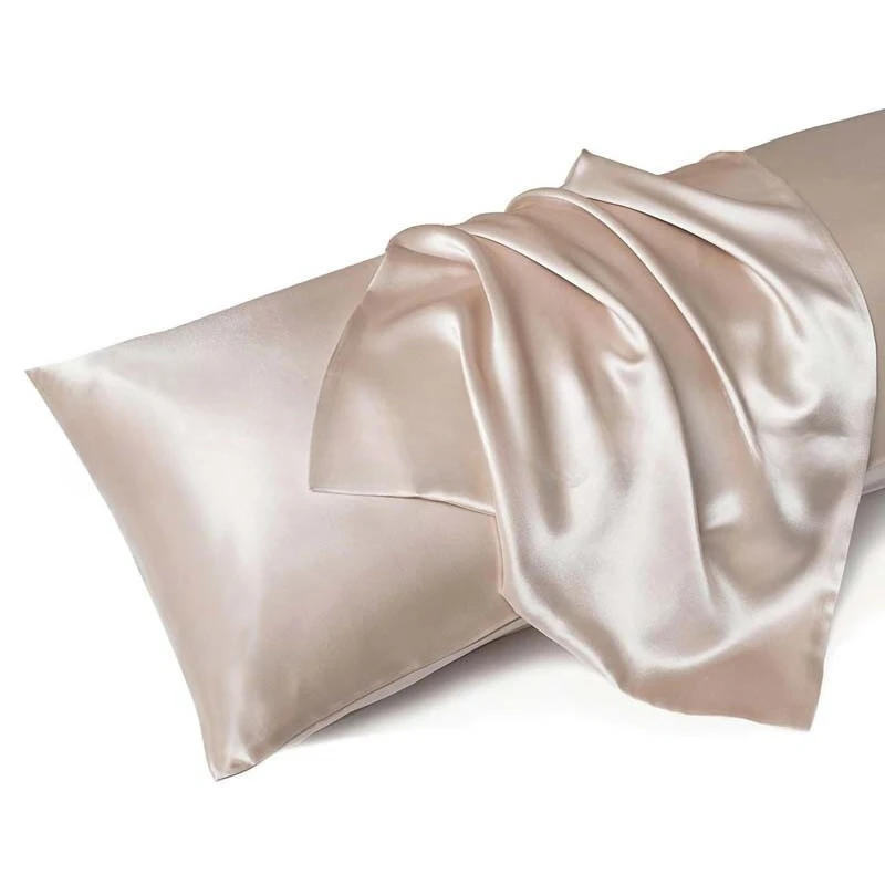Luxurious Satin Pillowcase Pair - Anti-Allergy, Breathable & Skin-Friendly with Envelope Closure