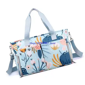 B5XB Portable Baby Diaper Bag Elegant Designing Large Capacity Nappy Shoulder Bag 1