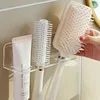 Wall-Mounted Comb Storage Rack Bathroom Hair Brushes Holder Household Organizer Multi Purpose Transparent Acrylic Comb Shelves 2