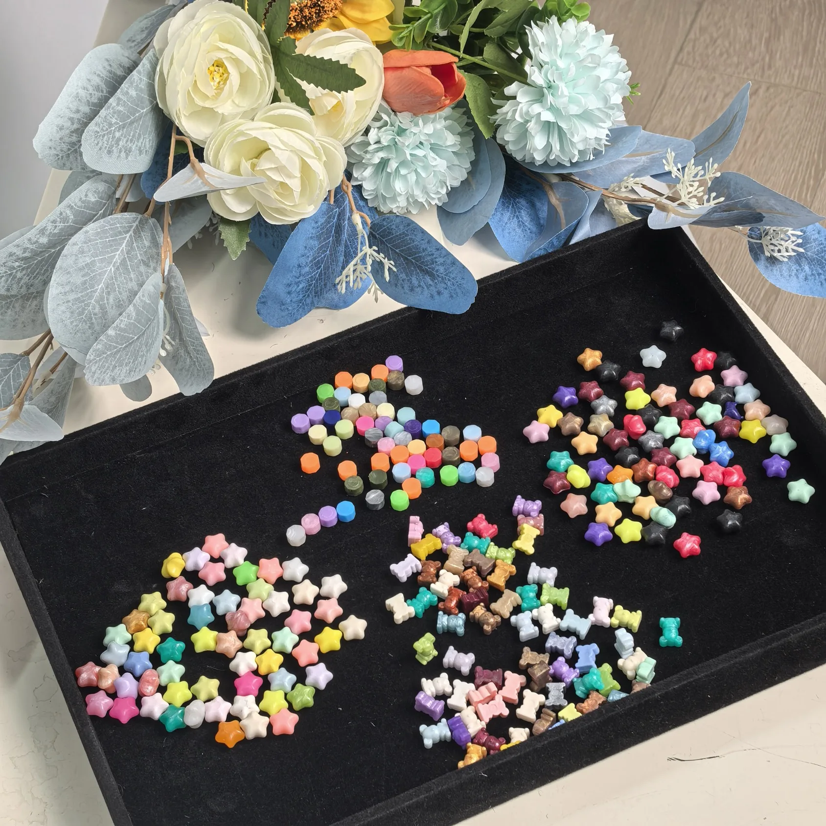 50Pcs Wax Particles Sealing Wax Beads Bear DIY Envelope Wedding Birthday Party Cards Gifts Inviitation Scrapbooking Decoration