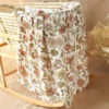 70% Bamboo+30% Cotton Muslin Swaddles Baby Blankets Newborn Bedding Blanket Feeding Cover Flower Baby Blanket Diaper 5