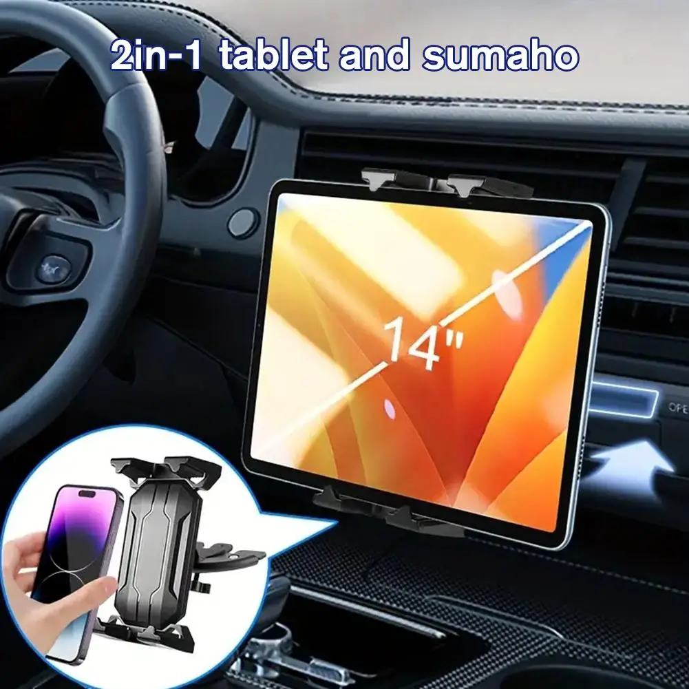 Auto cédéčko žlábek telefon namontovat tablet stojí držák mobilní telefon namontovat pro ipad mini pro iPhone blok