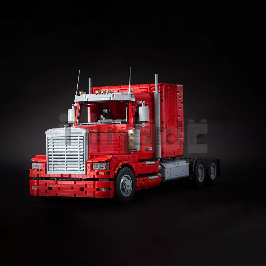 

MOC-46978 US Semi Truck by Lucioswitch81 Building Block Model Spliced Electric Toy Puzzle Kids Gift