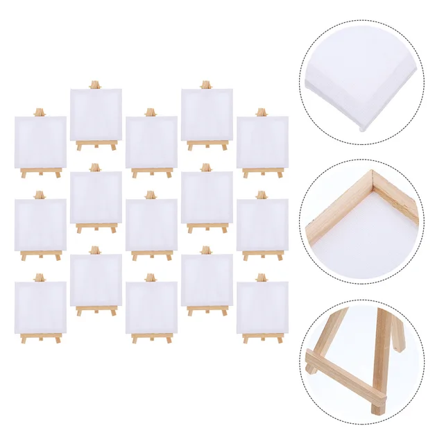 10 Sets Wooden Canvas Frame Easel Kit 8x15 Oil Painting Stand 10x10 Picture Frame Tools Craft Project Beginner for painting 1
