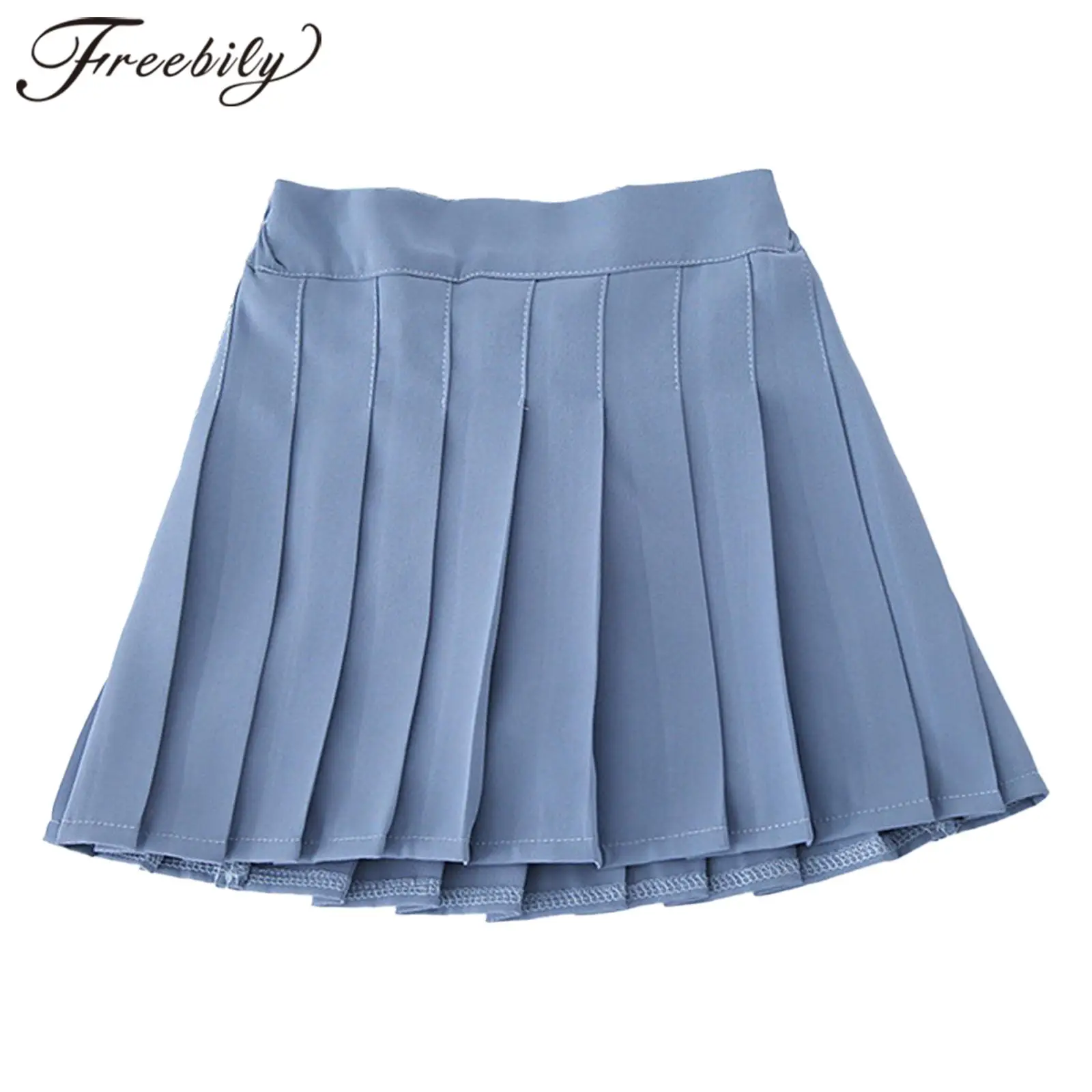 

Юбка-мини для девочек, эластичная, с завышенной талией