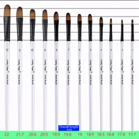 12 PCS Artist Brush for Acrylic Oil Watercolor Gouache Artist Professional Painting Kits with Synthetic Nylon White 2