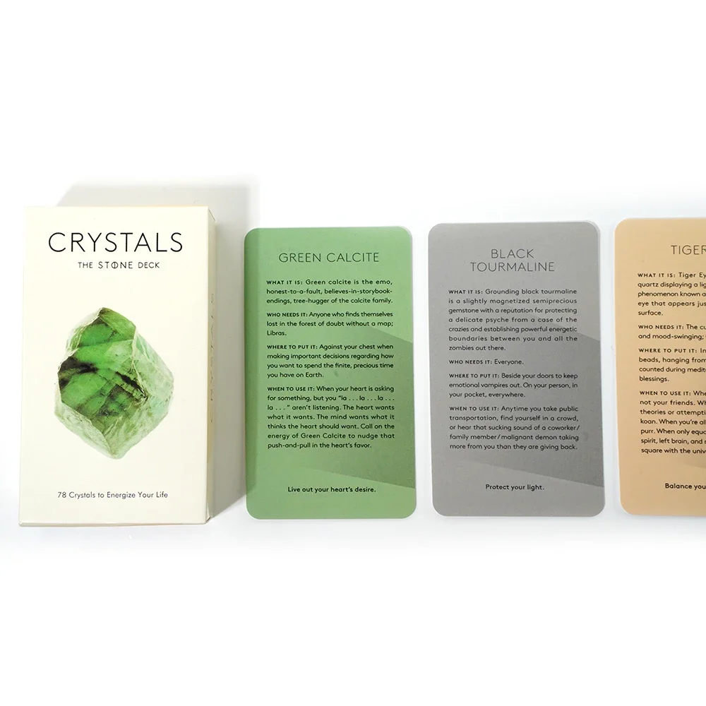 Crystals The Stone Deck 78 Crystals To Energize Your Life Crystals And Healing Stones For Beginners And Experts With Guide Book 3